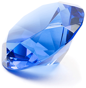 Close up of blue sapphire